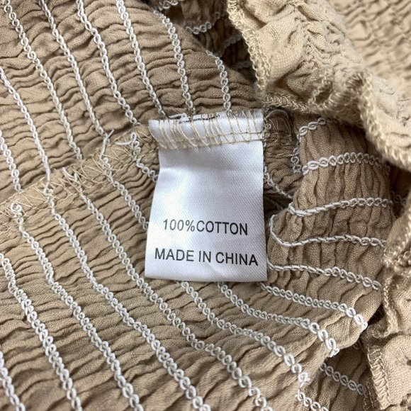 Princess Polly Tan Smocked Crop Top - Picture 6 of 6